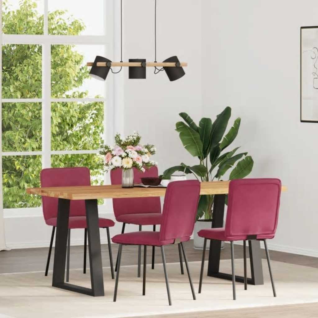 Sillas De Comedor 4 Unidades Terciopelo