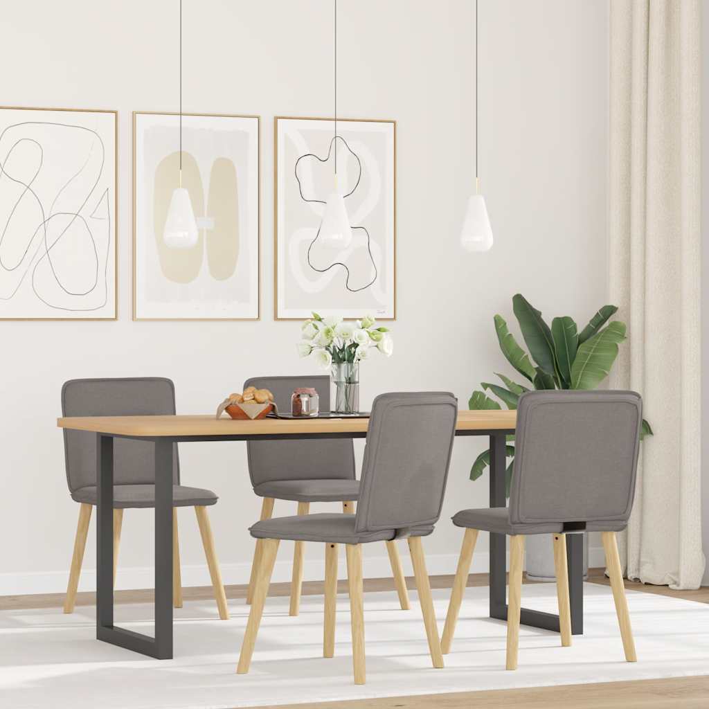 Sillas De Comedor Giratorias 4 Unidades Tela
