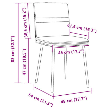 Sillas De Comedor 4 Unidades Terciopelo