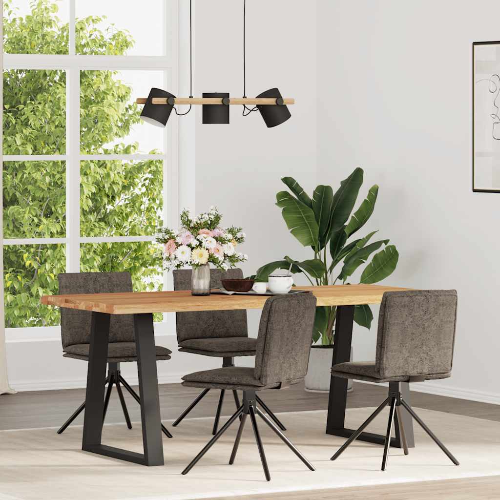 Silla De Comedor Cuero Gamuza Verde Militar