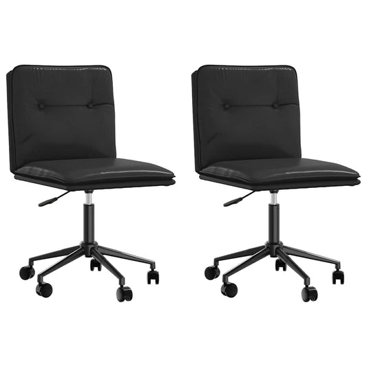 Sillas De Comedor 2 Unidades Cuero Sintético