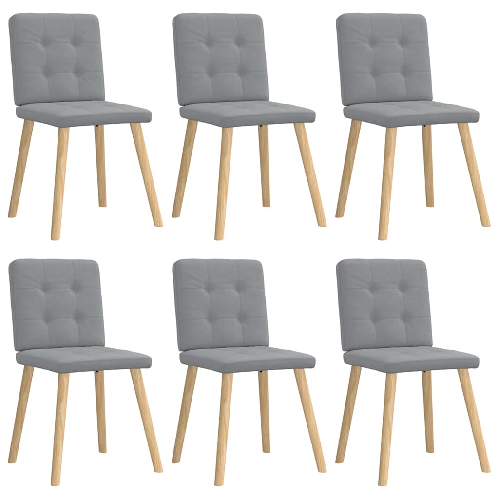 Sillas De Comedor 6 Unidades De Tela
