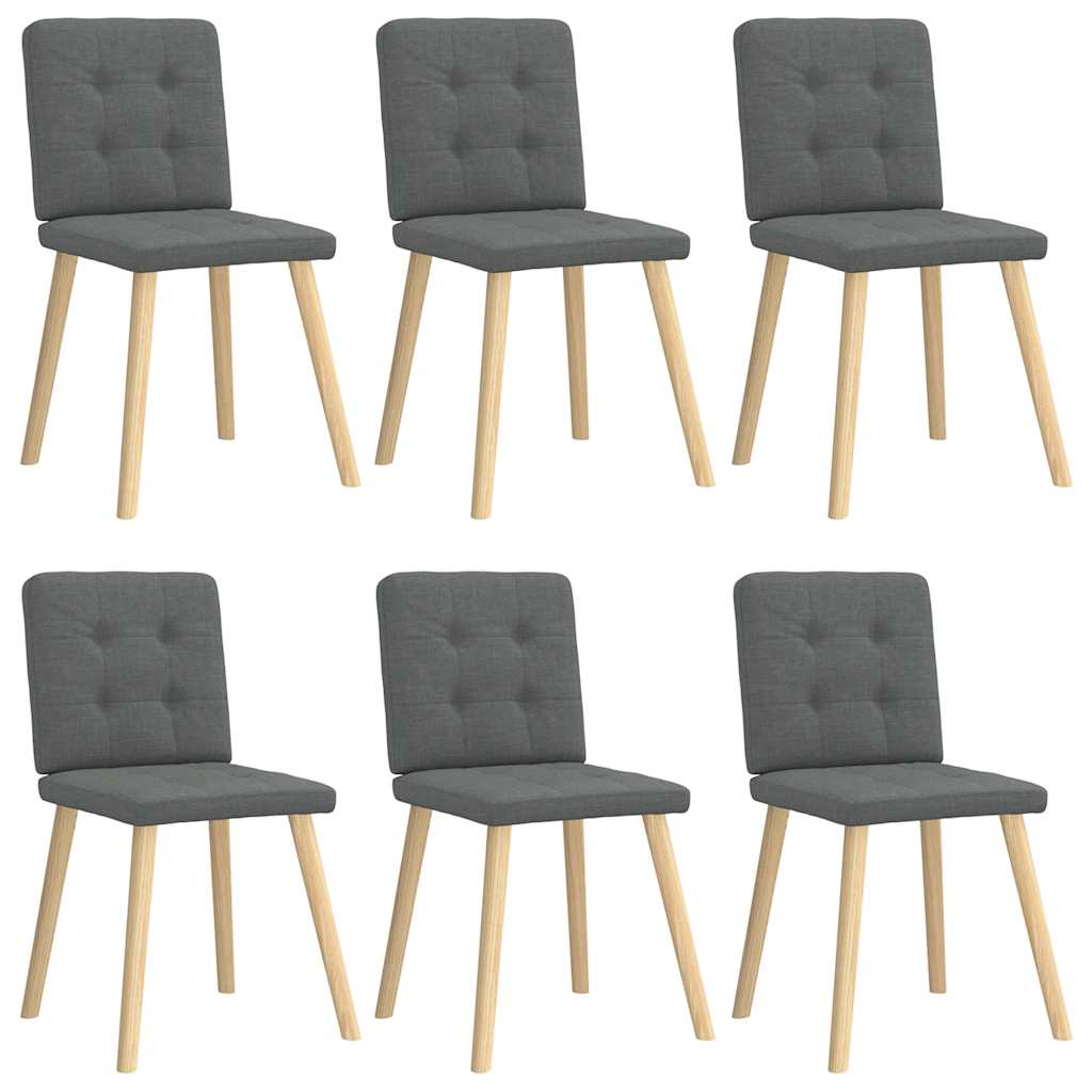 Sillas De Comedor 6 Unidades De Tela