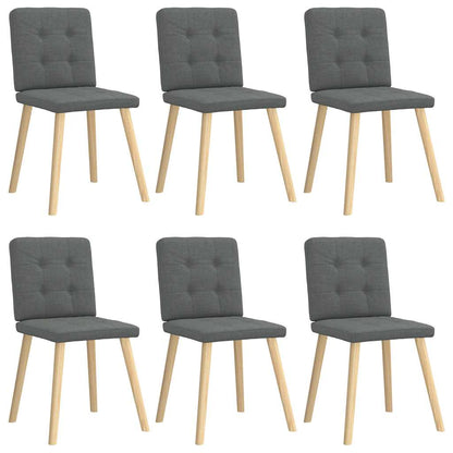 Sillas De Comedor 6 Unidades De Tela
