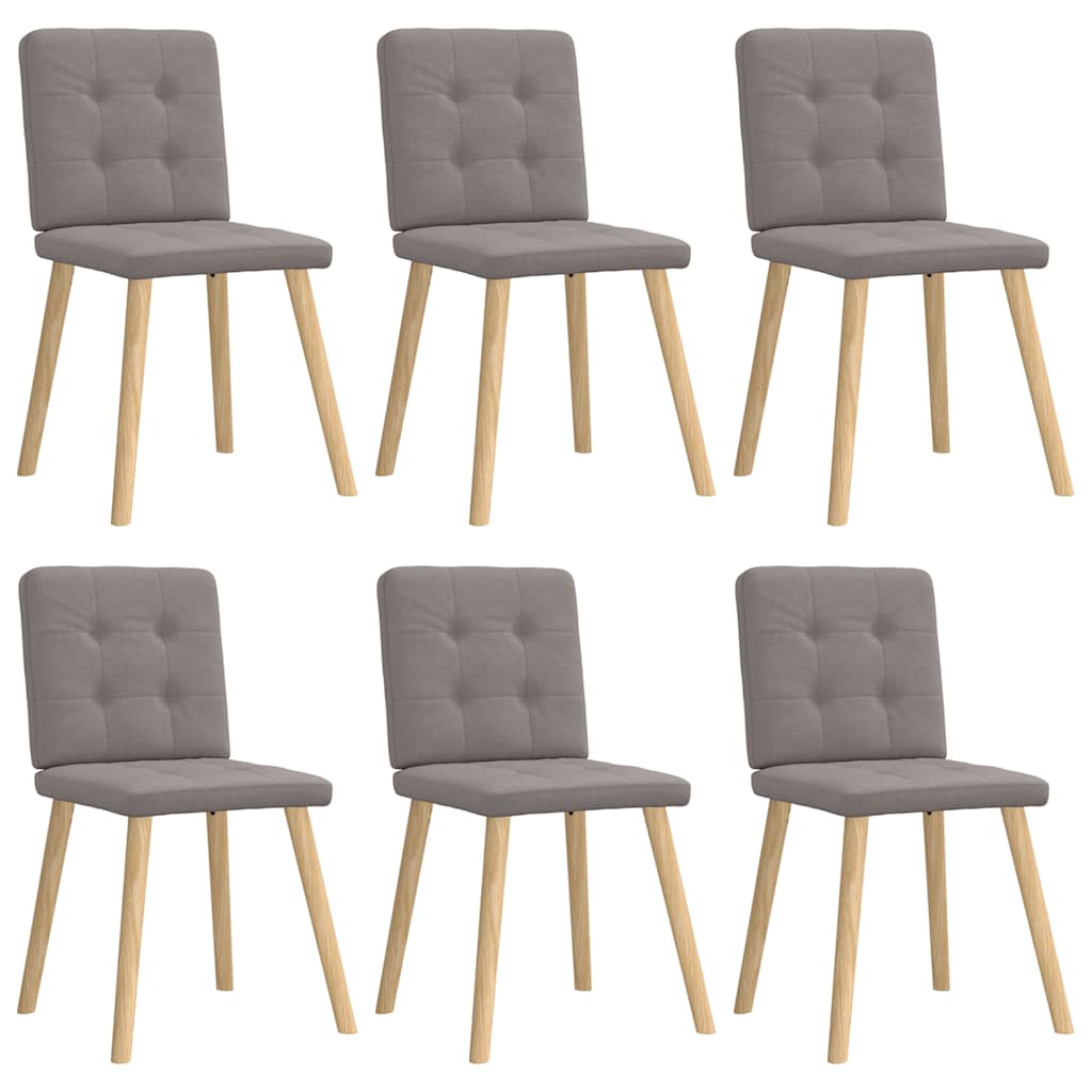 Sillas De Comedor 6 Unidades De Tela