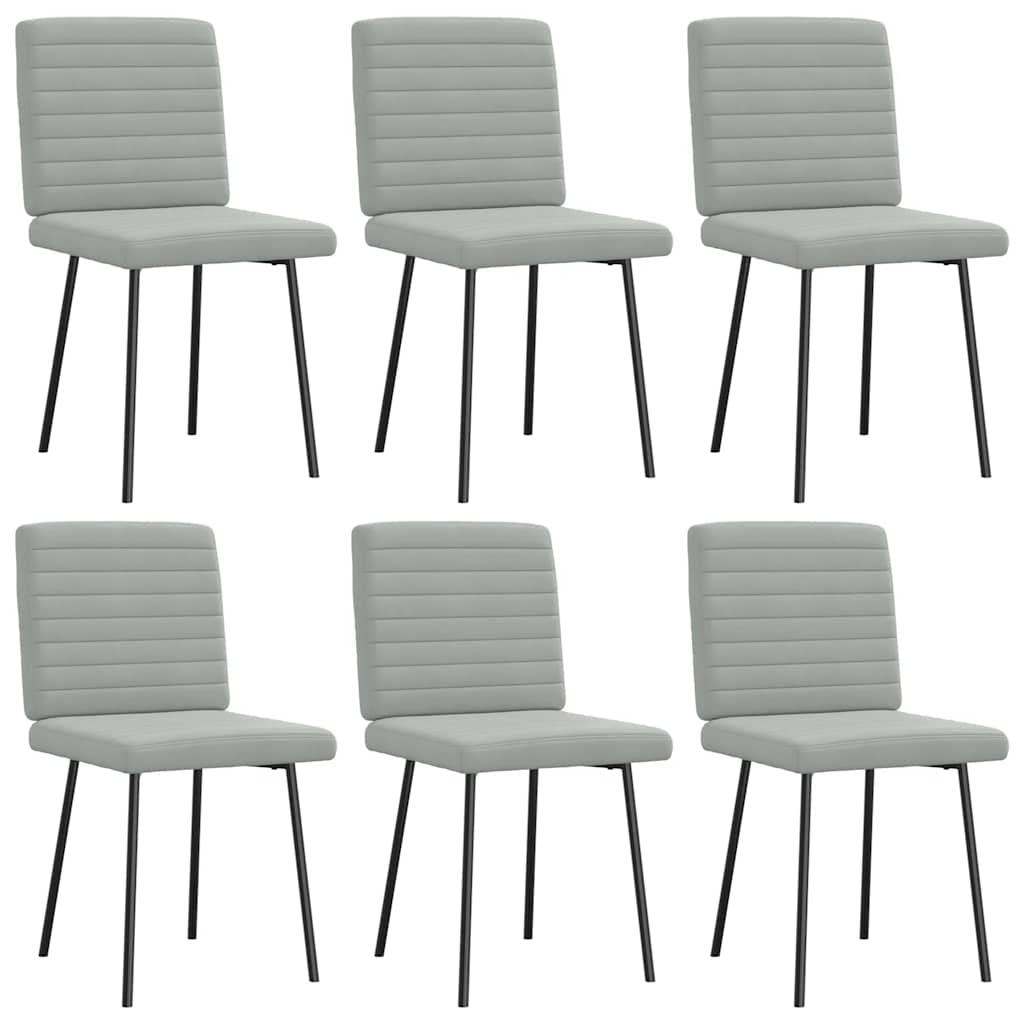 Sillas De Comedor 6 Unidades Terciopelo