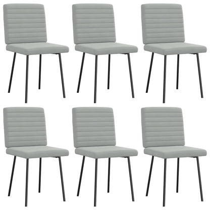 Sillas De Comedor 6 Unidades Terciopelo
