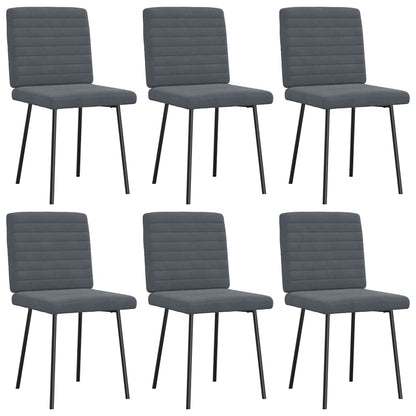 Sillas De Comedor 6 Unidades Terciopelo