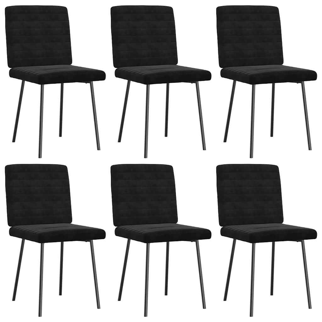 Sillas De Comedor 6 Unidades Terciopelo