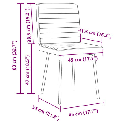 Sillas De Comedor 6 Unidades Terciopelo