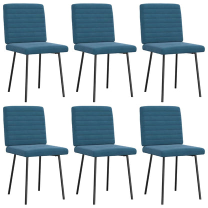 Sillas De Comedor 6 Unidades Terciopelo