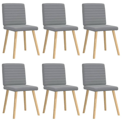 Sillas De Comedor Giratorias 6 Unidades Tela Negras