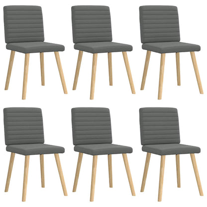 Sillas De Comedor Giratorias 6 Unidades Tela Negras