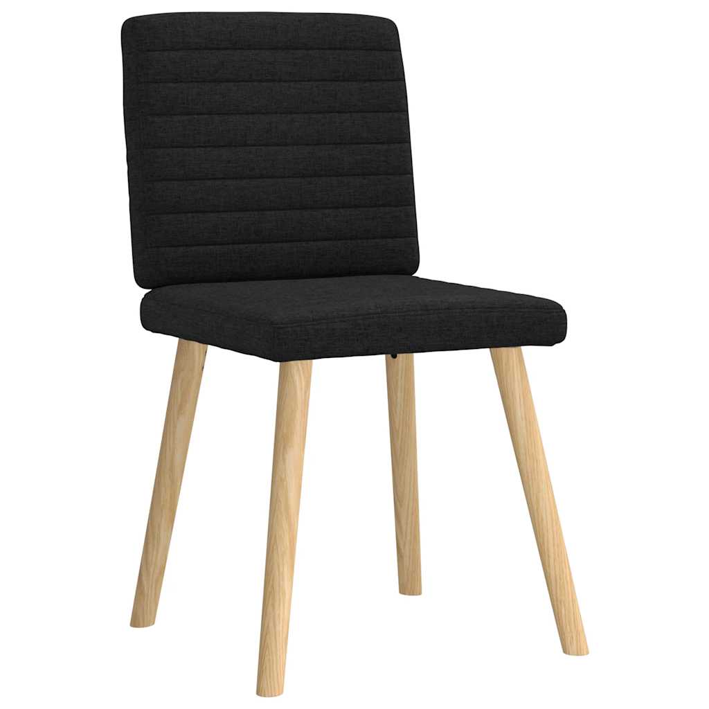 Sillas De Comedor Giratorias 6 Unidades Tela Negras