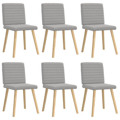 Sillas De Comedor Giratorias 6 Unidades Tela Negras