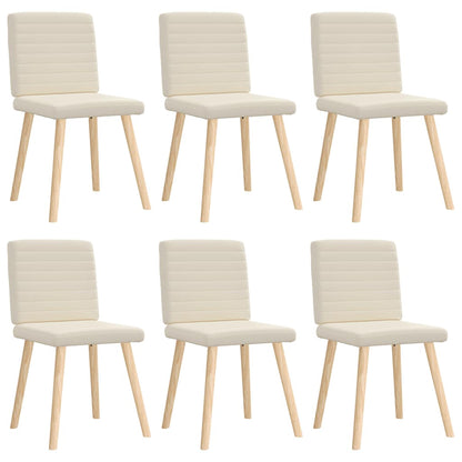 Sillas De Comedor Giratorias 6 Unidades Tela Negras