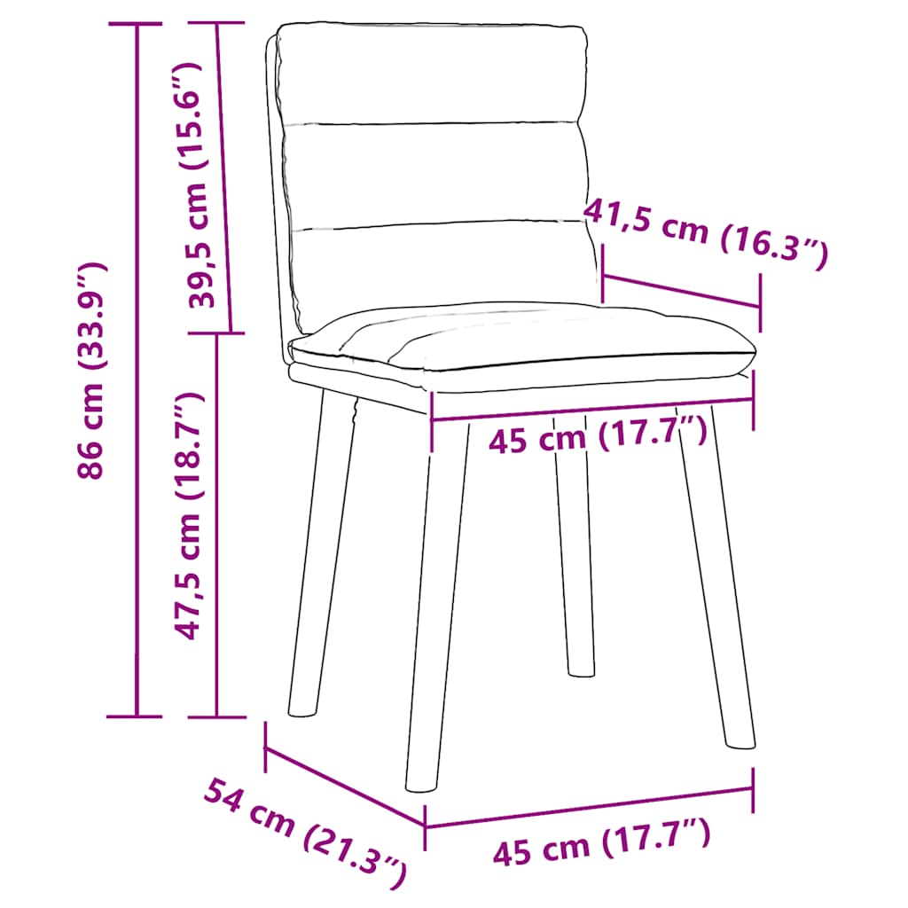Sillas De Comedor 6 Unidades Tela