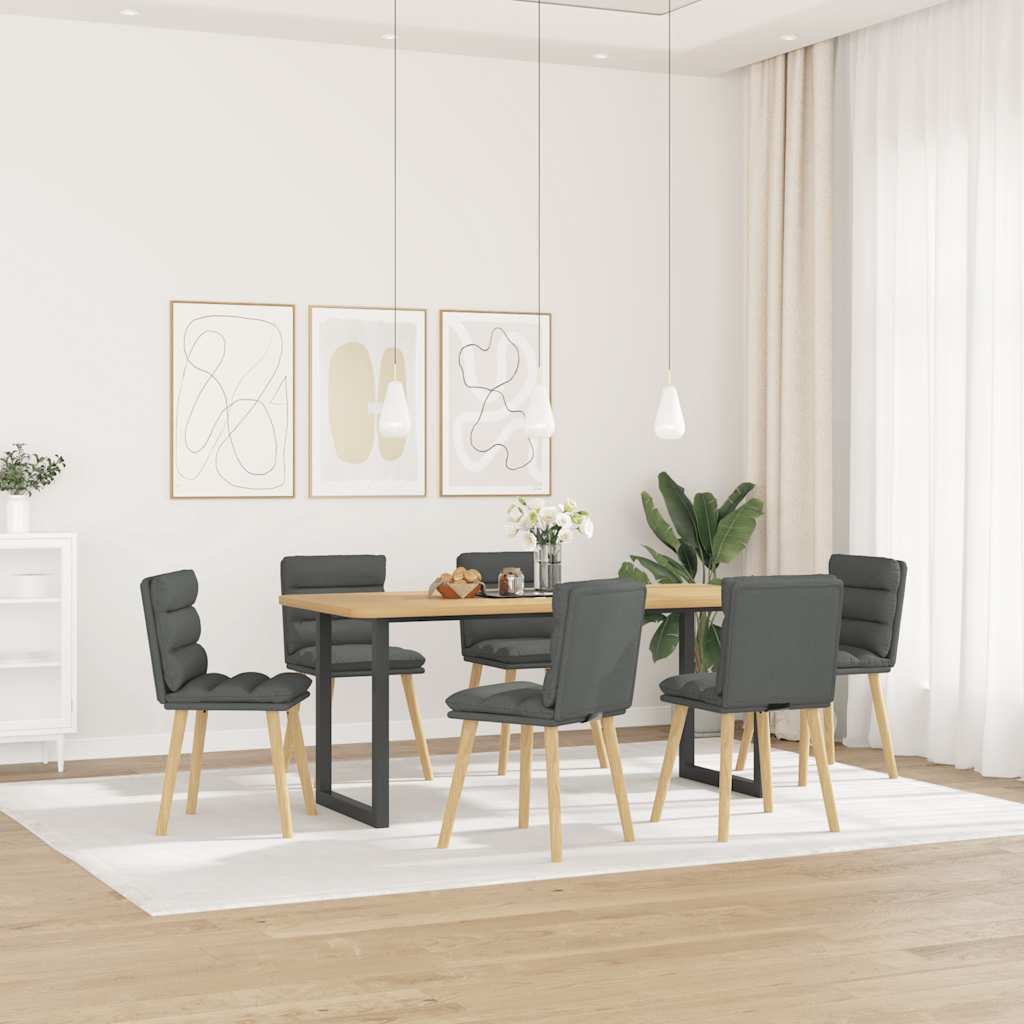Sillas De Comedor 6 Unidades Tela