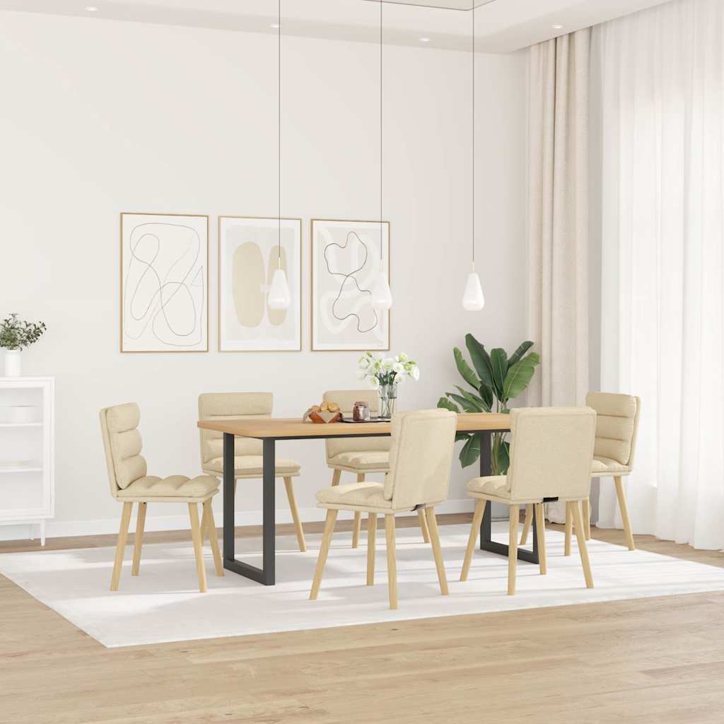 Sillas De Comedor 6 Unidades Tela