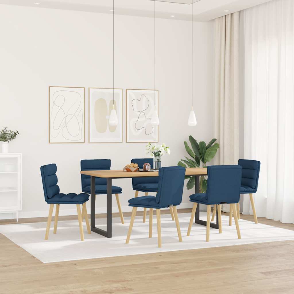 Sillas De Comedor 6 Unidades Tela