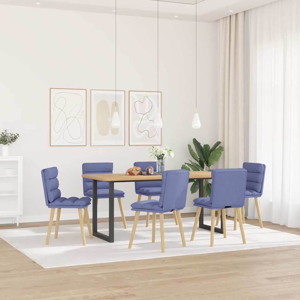 Sillas De Comedor 6 Unidades Tela