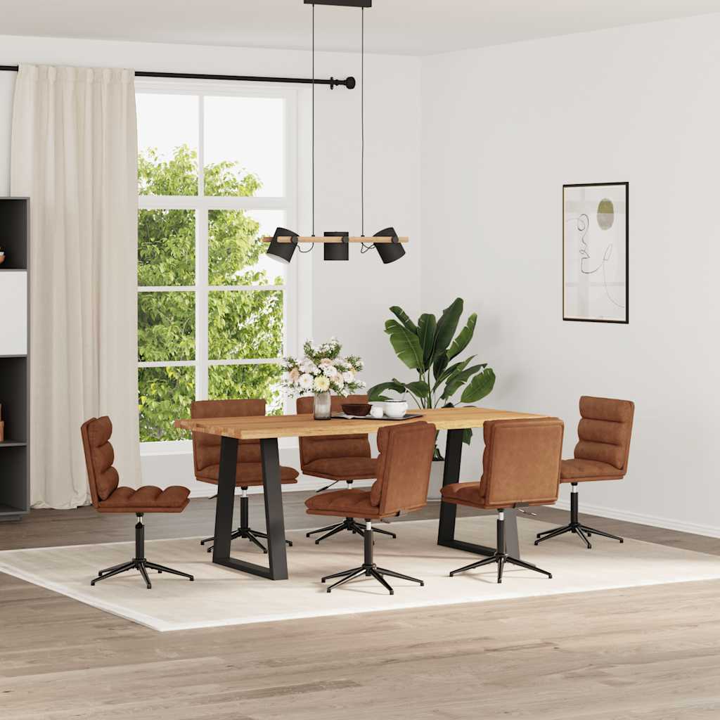 Sillas De Comedor 6 Unidades Cuero Sintético