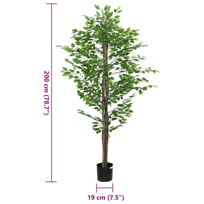 Planta Ficus Artificial 1260 Hojas Verde