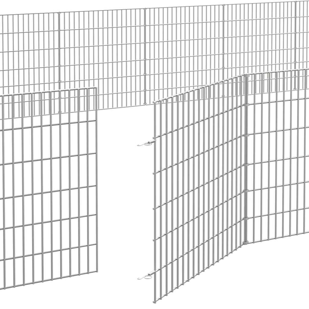 Recinto Corral Animales 48 Paneles Hierro Galvanizado