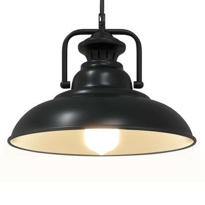 Lámpara Colgante E27 Negra Ø 31 Cm Hierro
