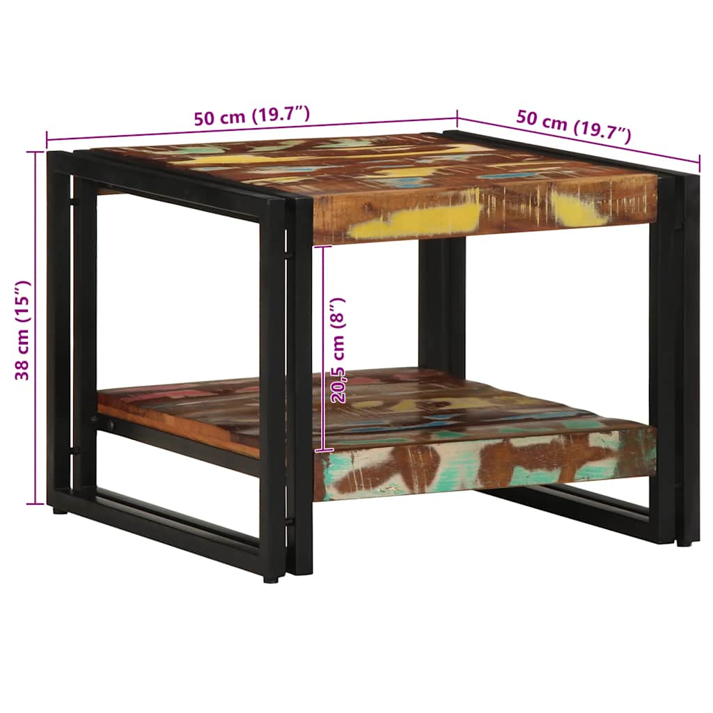 Mesa De Centro Multicolor 50X50X38 Cm