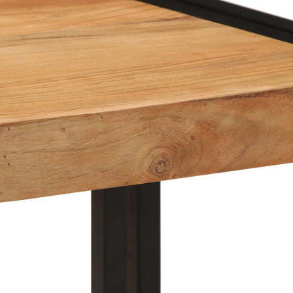 Mesa De Café Marrón Madera De Acacia Sólida
