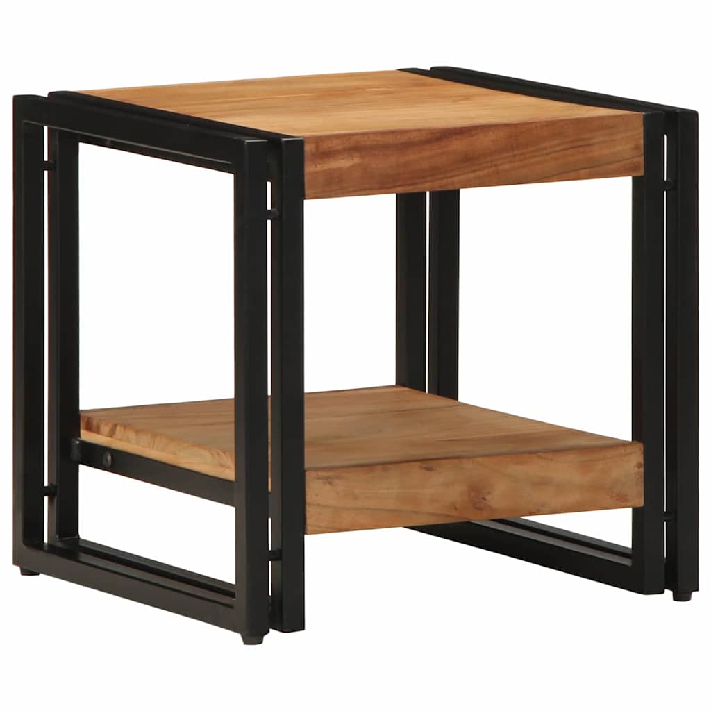 Mesa De Café Marrón Madera De Acacia Sólida