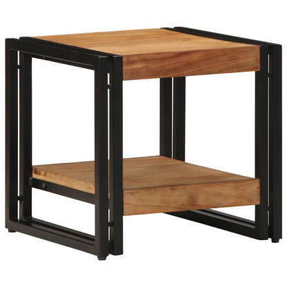 Mesa De Café Marrón Madera De Acacia Sólida