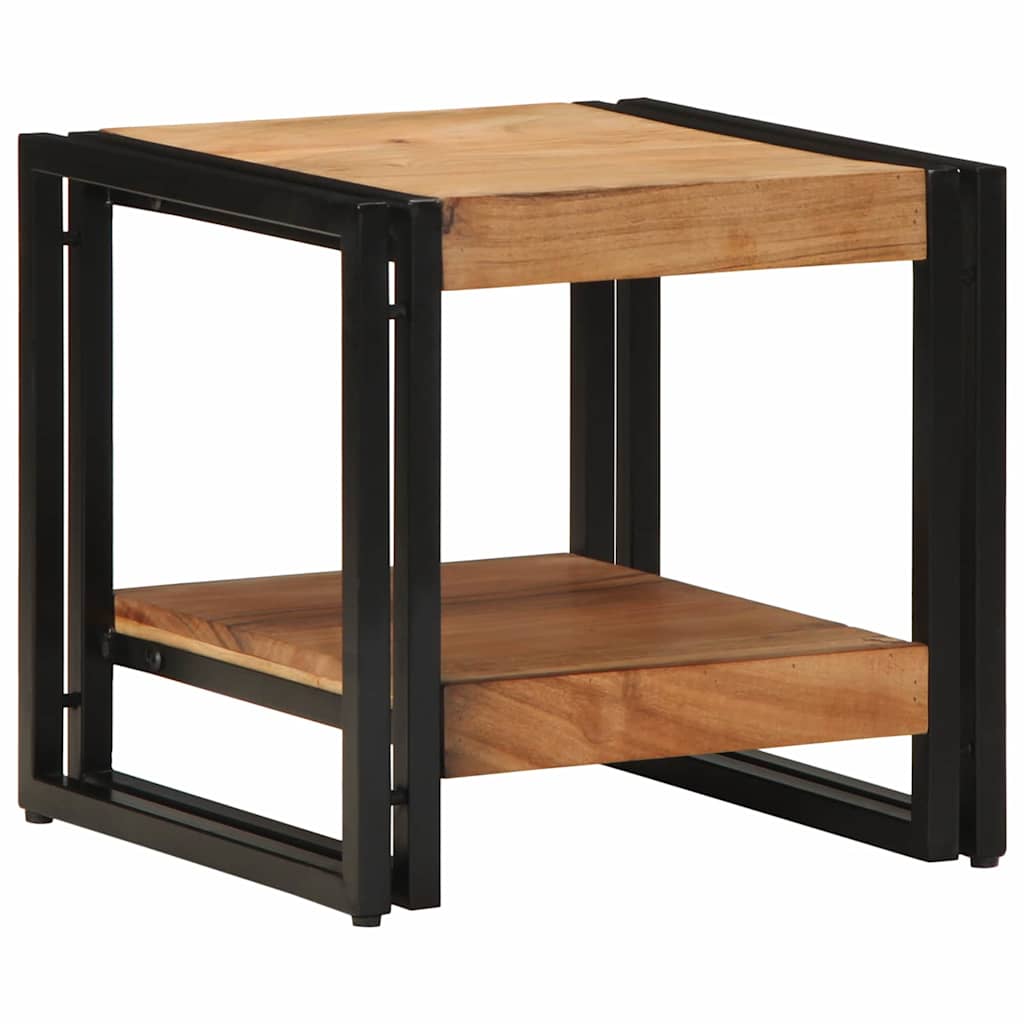 Mesa De Café Marrón Madera De Acacia Sólida