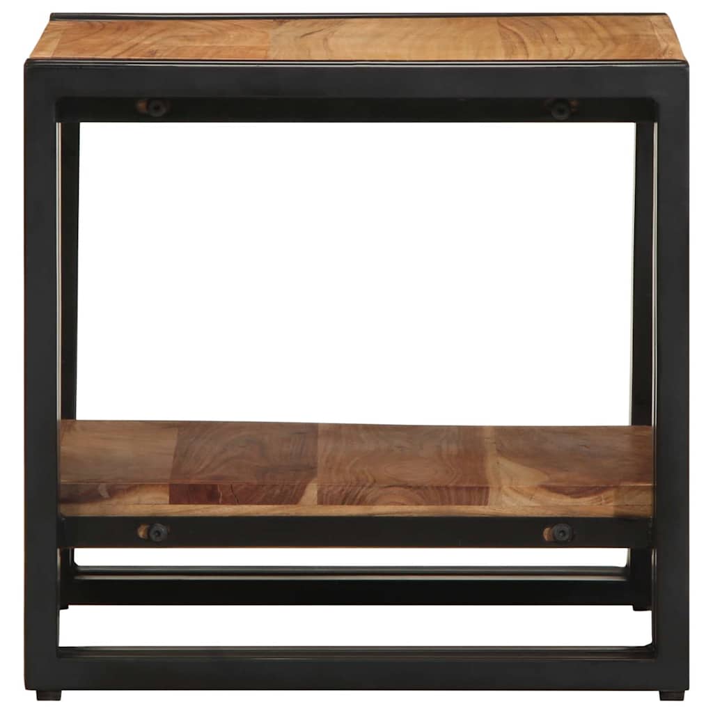 Mesa De Café Marrón Madera De Acacia Sólida