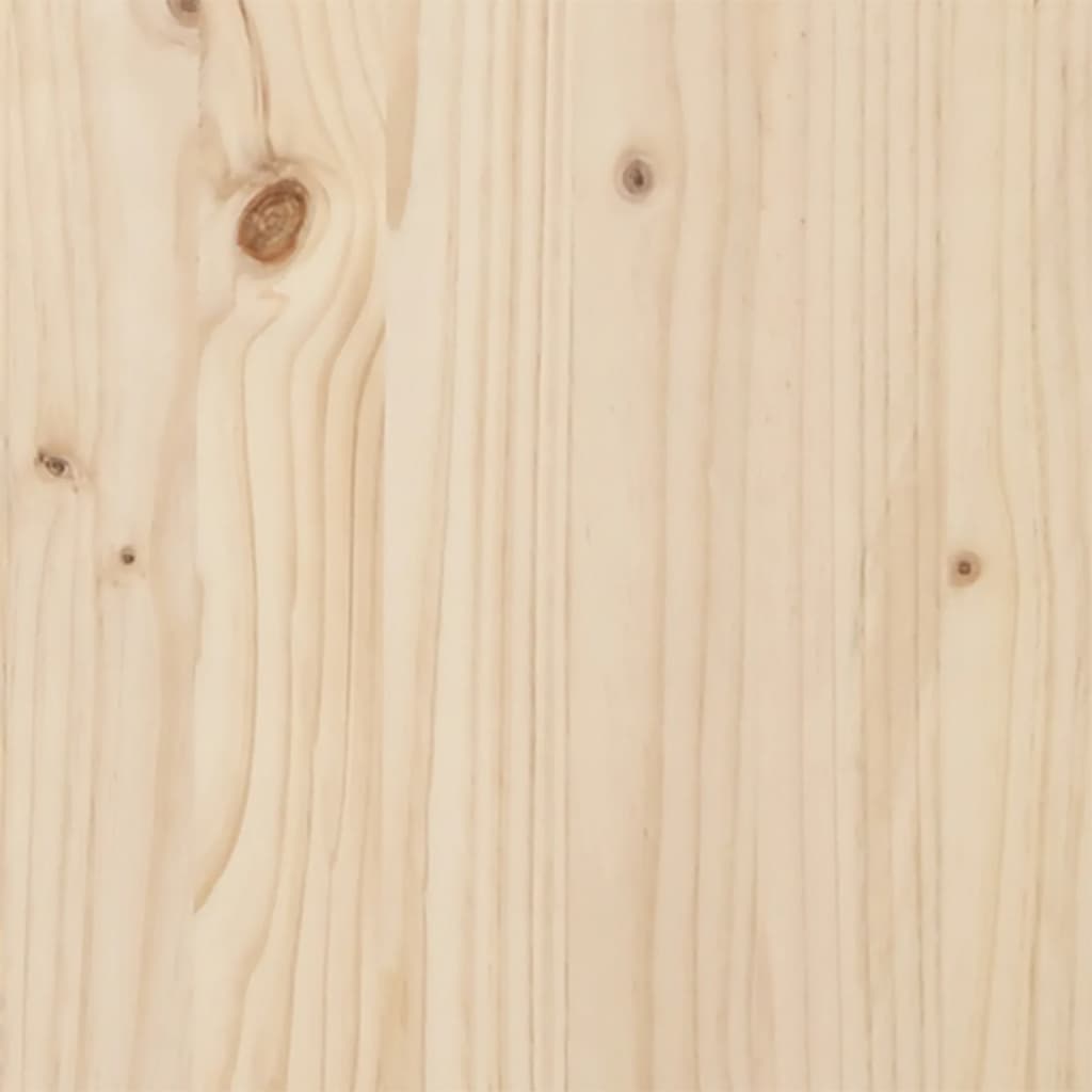 Cama Con Estantería Sin Colchón Madera Maciza De Pino 180X200Cm