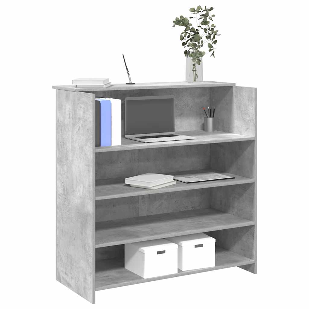 Escritorio De Recepción Roble 100X50X103,5 Cm Madera De Ingeniería