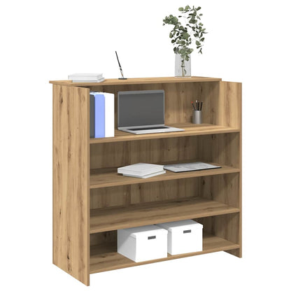 Escritorio De Recepción Roble 100X50X103,5 Cm Madera De Ingeniería