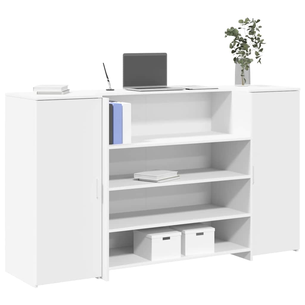 Escritorio De Recepción Roble 180X50X103,5 Cm Madera De Ingeniería