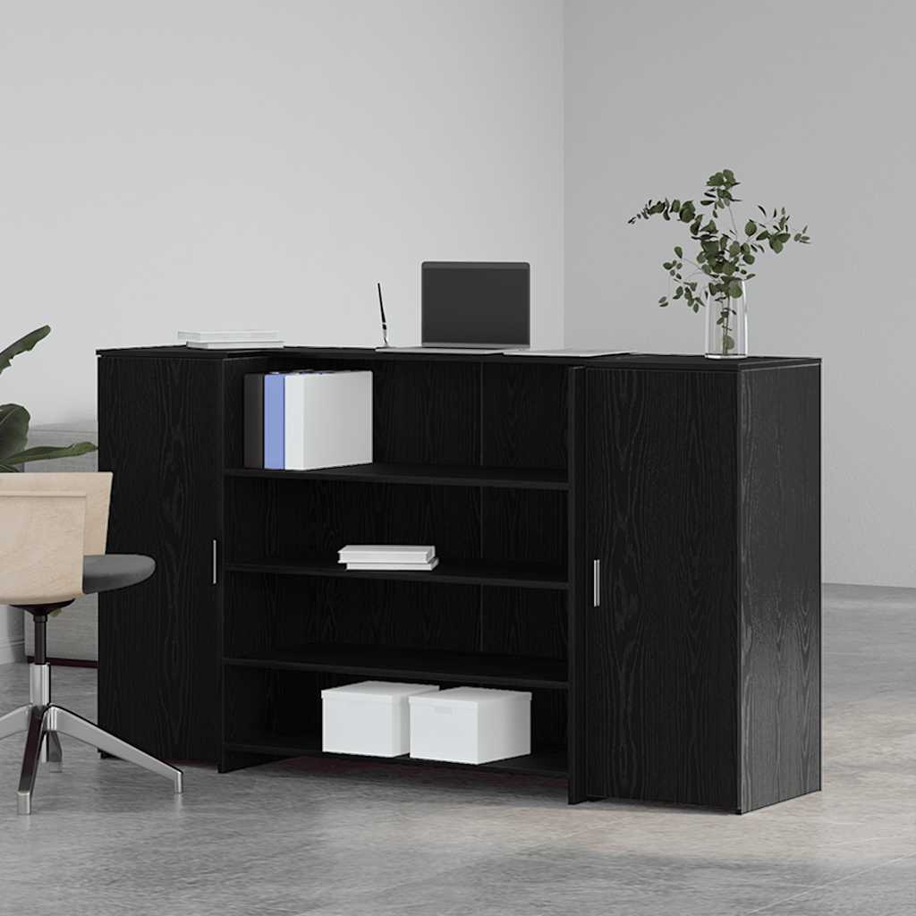 Escritorio De Recepción Roble 180X50X103,5 Cm Madera De Ingeniería