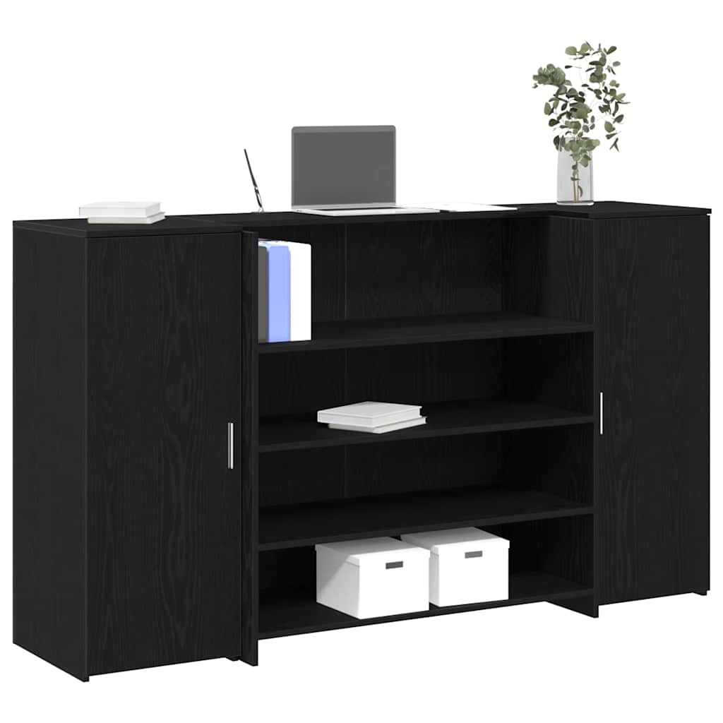 Escritorio De Recepción Roble 180X50X103,5 Cm Madera De Ingeniería