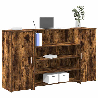 Escritorio De Recepción Roble 180X50X103,5 Cm Madera De Ingeniería