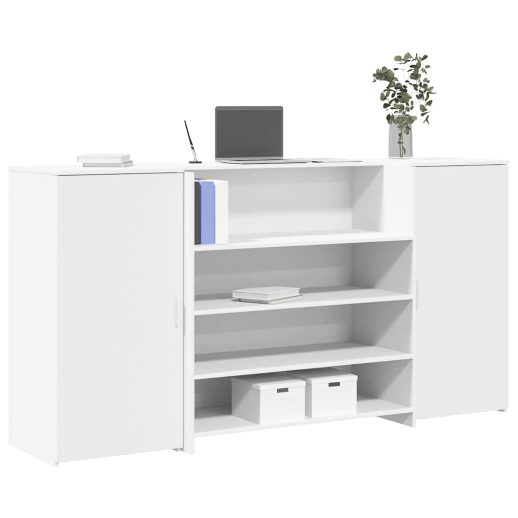 Escritorio De Recepción Roble 180X50X103,5 Cm Madera De Ingeniería