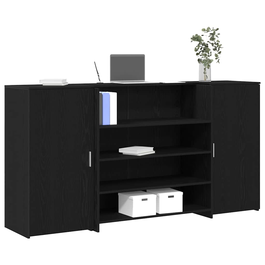 Escritorio De Recepción Roble 180X50X103,5 Cm Madera De Ingeniería