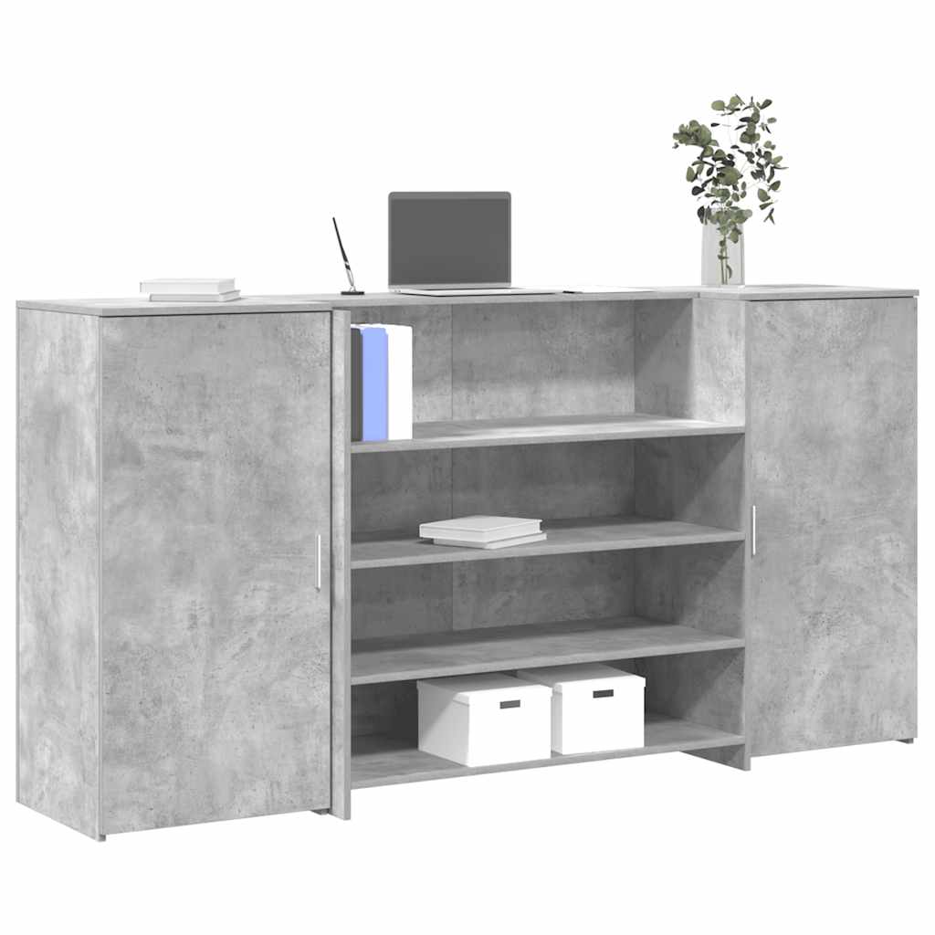 Escritorio De Recepción Roble 180X50X103,5 Cm Madera De Ingeniería