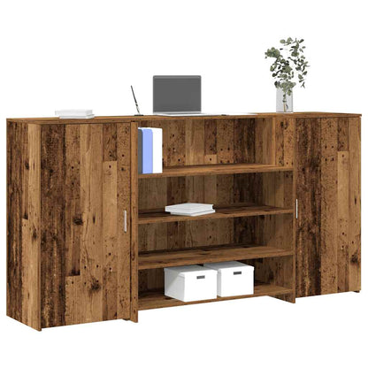 Escritorio De Recepción Roble 180X50X103,5 Cm Madera De Ingeniería