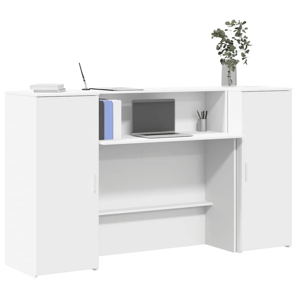 Escritorio De Recepción Roble 180X50X103,5 Cm Madera De Ingeniería