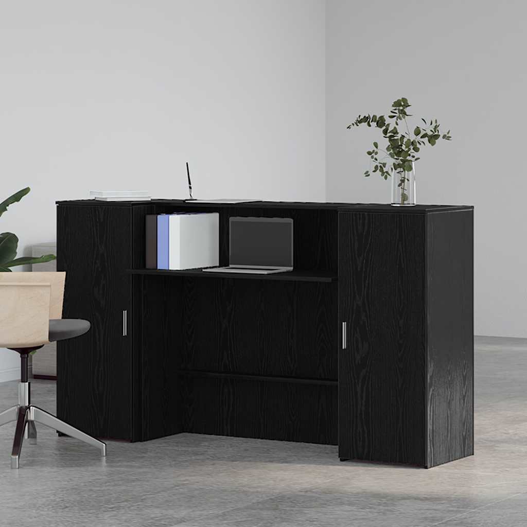 Escritorio De Recepción Roble 180X50X103,5 Cm Madera De Ingeniería