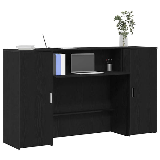 Escritorio De Recepción Roble 180X50X103,5 Cm Madera De Ingeniería