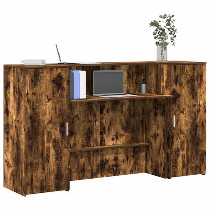 Escritorio De Recepción Roble 180X50X103,5 Cm Madera De Ingeniería